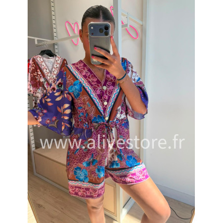 COMBISHORT LÉANA FLEURIE