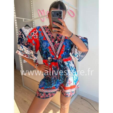 COMBISHORT LÉANA FLEURIE