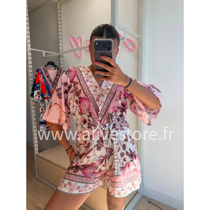 COMBISHORT LÉANA FLEURIE