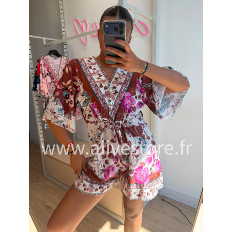 COMBISHORT LÉANA FLEURIE